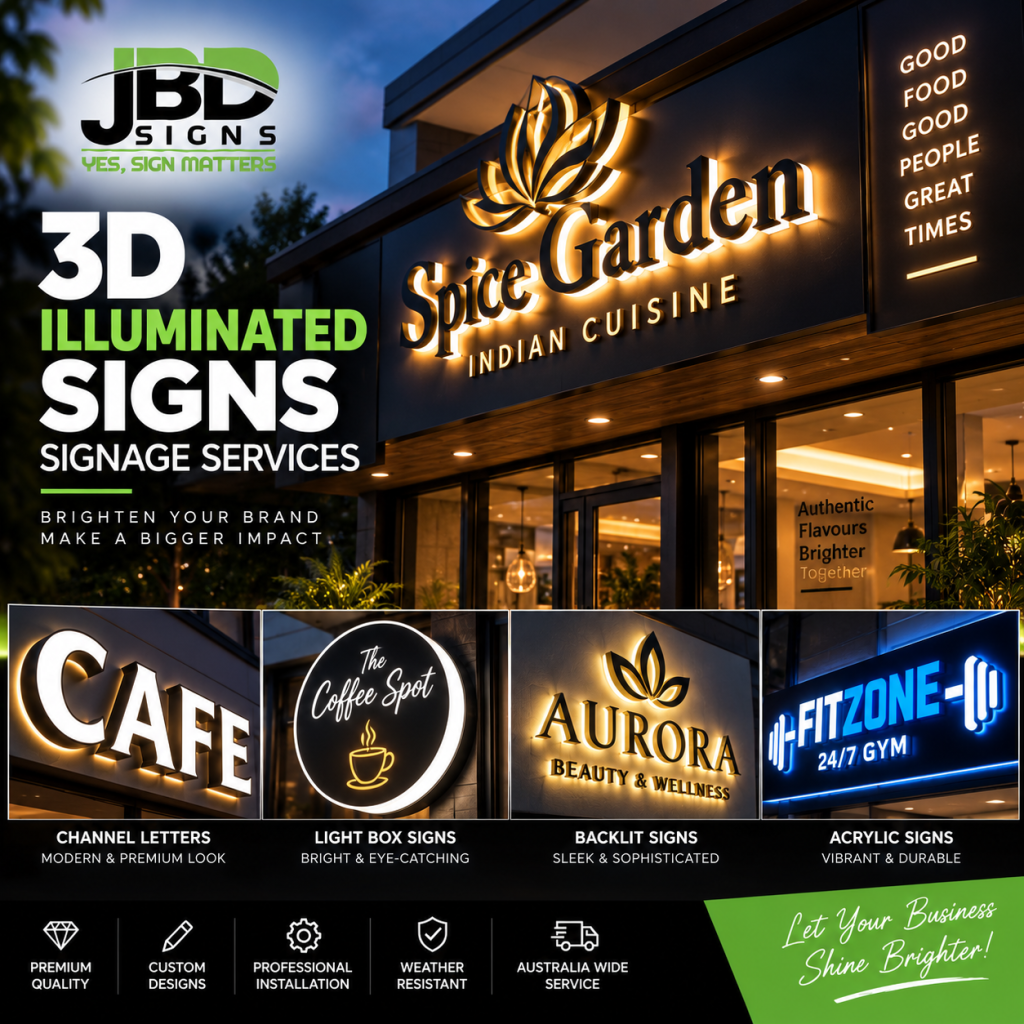 3D Illuminated Signs