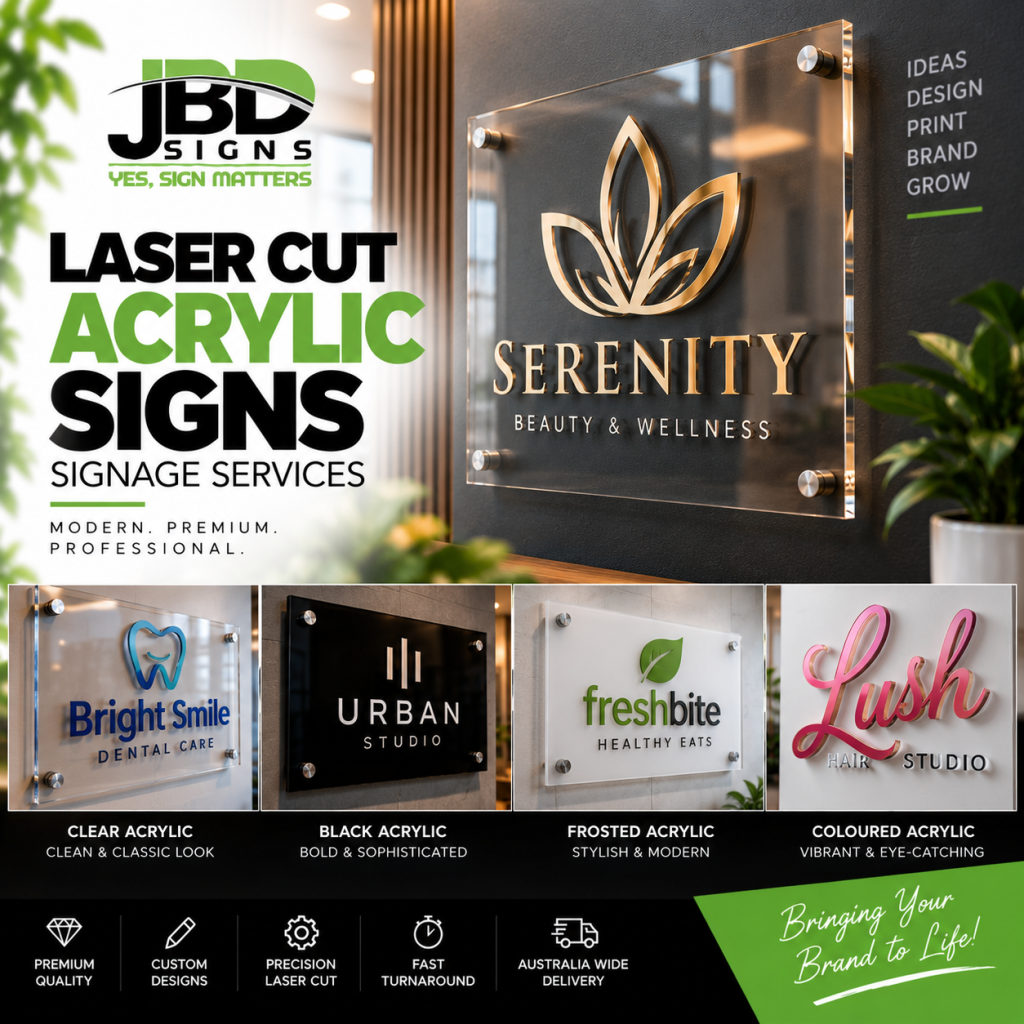 Laser Cut Acrylic Signs