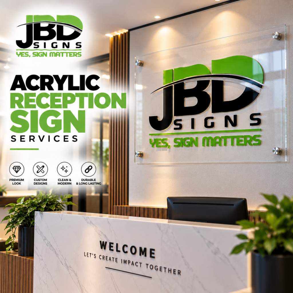 Acrylic Reception Sign